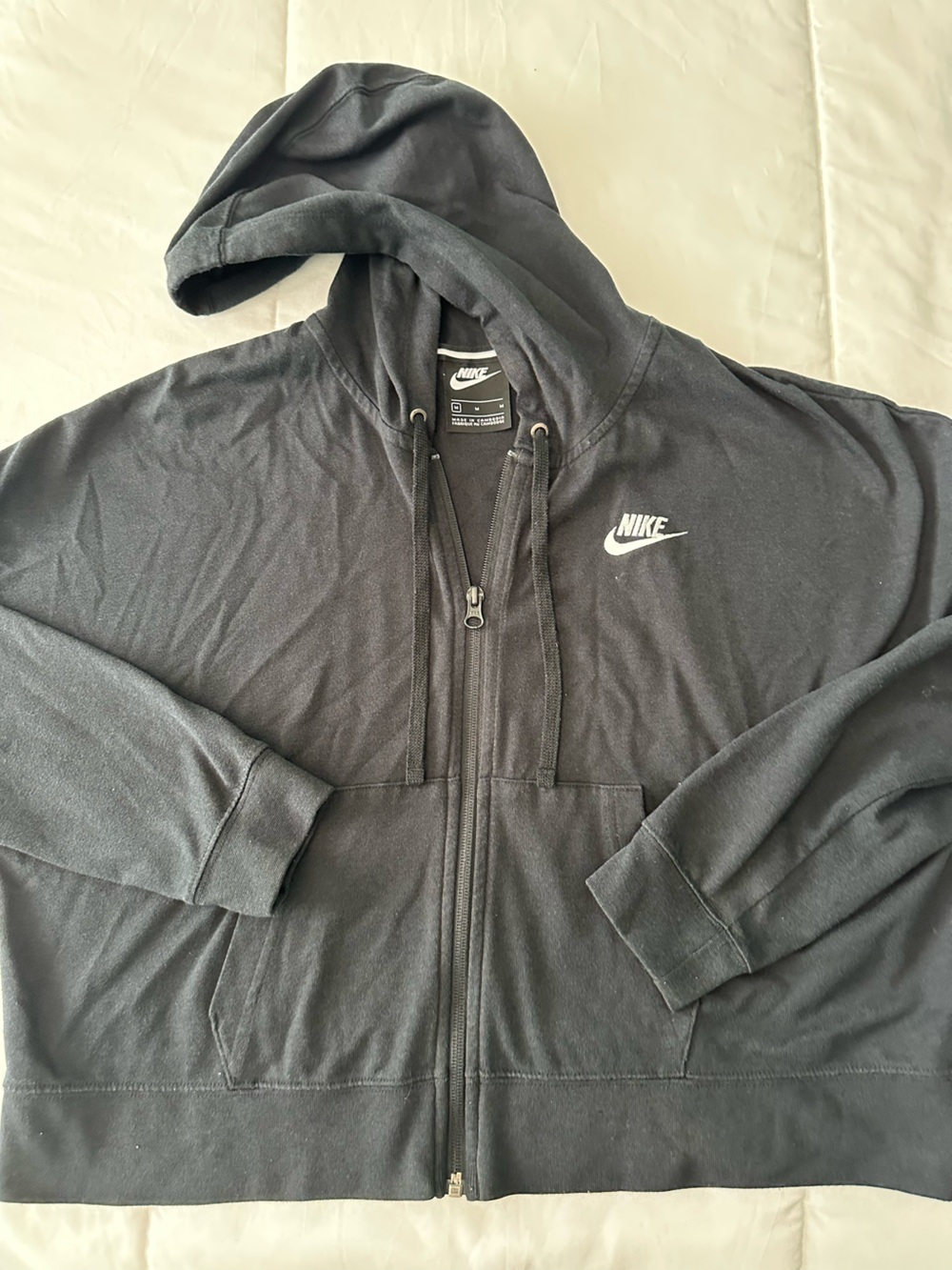 Nike Black Women's Zip-Up Hoodie Sweater